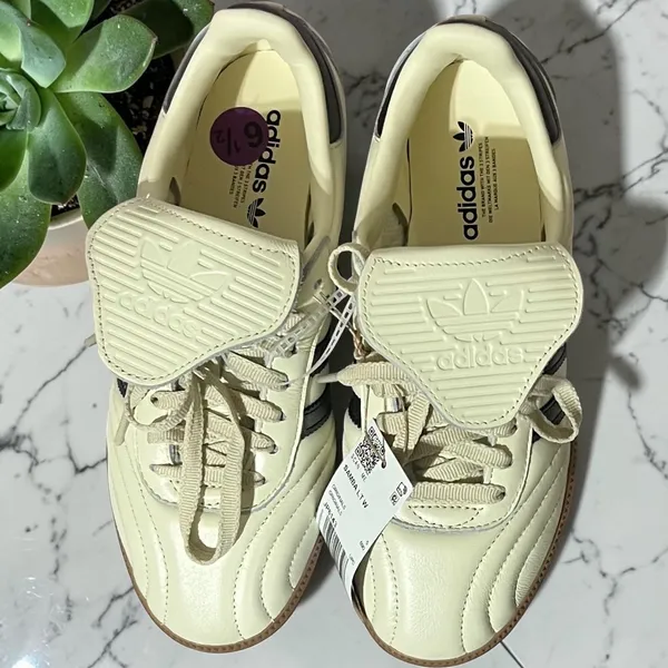adidas‎ Originals Samba LT W Women's Long Tongue Cream Black Gum Size 6.5 JP6143 - Image 2