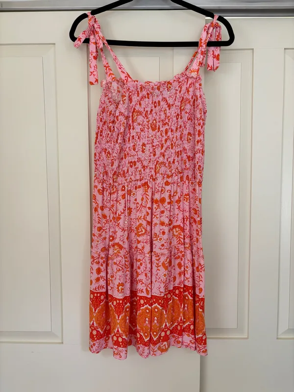 Amazon Pink and Orange Mini Dress - Image 6