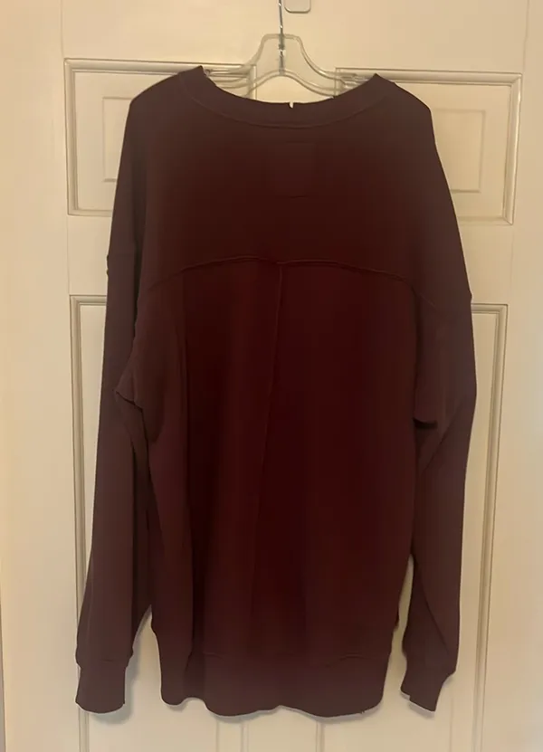 Arie oversized maroon crewneck Red Size XXS - Image 2