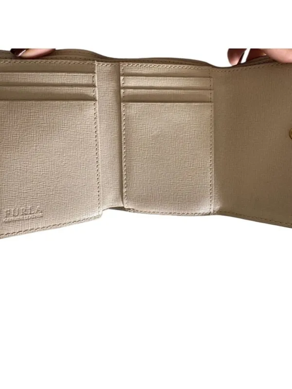 Furla Trifold Wallet Leather Bifold Wallet One Size Beige - Image 4