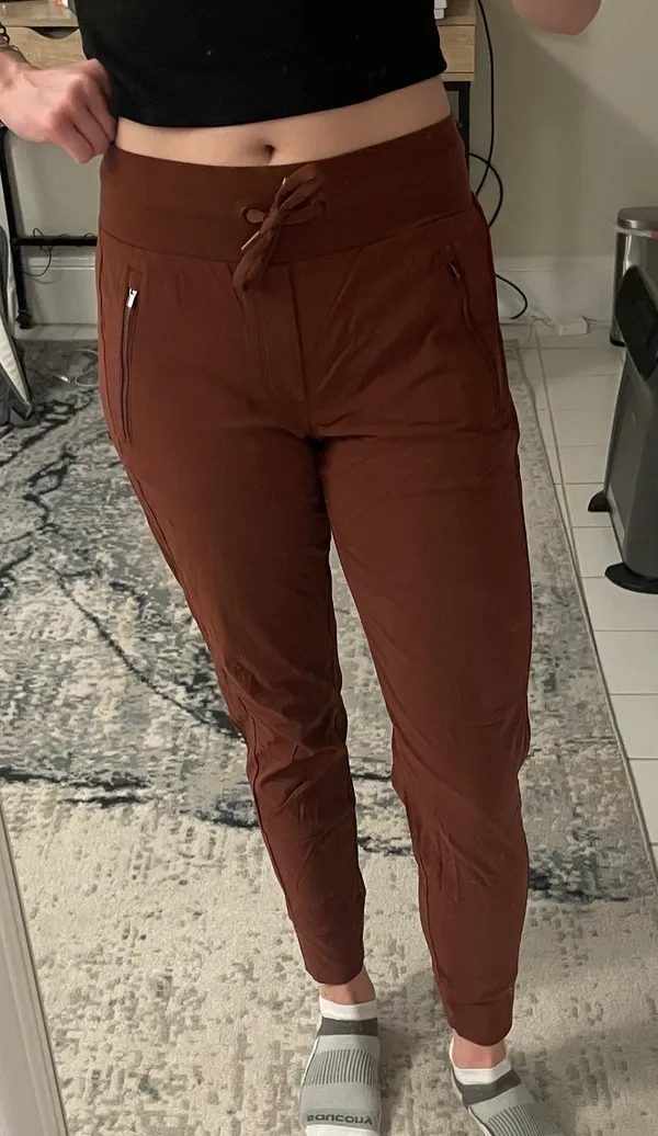 Trekkie North Joggers In Rust Red - Image 6