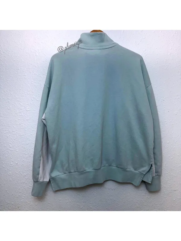 Victoria's Secret PINK Women's Y2K Boyfriend Sweater in Mint Green Size L - Image 3