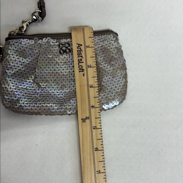 Coach Mermaid Sequin Wristlet with Shimmering Accents - Image 9