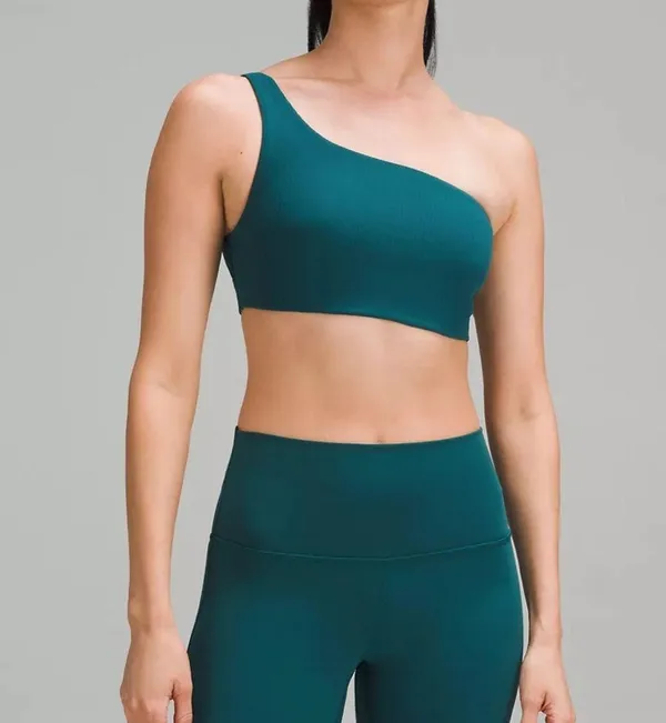 Lululemon Ribbed Nulu Asymmetrical Yoga Bra Light Support - Image 12