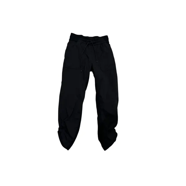 Lululemon Dance Studio Pants Black Size 4 Mid Rise Drawstring Ruched Hem Jogger - Image 2