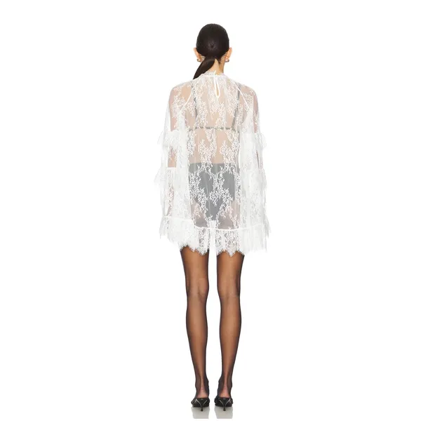 Stone Cold Fox X Revolve Mia Mini Dress White Lace Size XS - Image 3