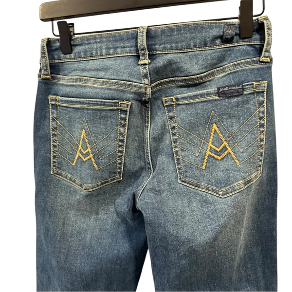 7‎ For All Mankind A Pocket Bootcut Jeans Medium Wash 26 High Rise - Image 6