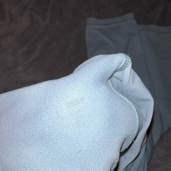 Lululemon Wunder Under Crop 21" Blue Cast Size 10 - Image 9