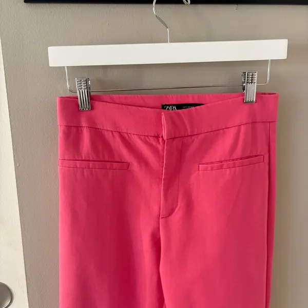 Zara Bright Pink Dress Pants Trouser Straight-Leg Size Women’s Small Regular - Image 2