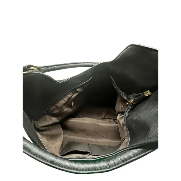 No Brand satchel bag* Black/ Gold￼/ sequence * Grained Bag NWT - Image 9