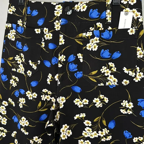 Maeve The Colette Floral Cropped Wide-leg Ponte Pants - Image 4