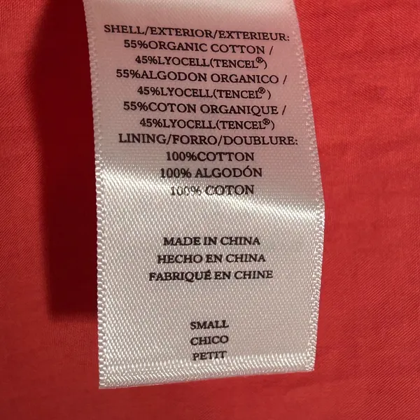 Rails Women Coral Pink Organic Cotton Tencel Cut-Out Midi Dress Small Sleeveless - Image 6