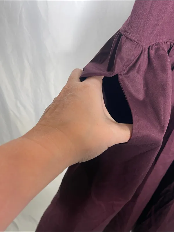 Old Navy Womens Sleeveless Midi Dress Plum Purple Xl - Image 3