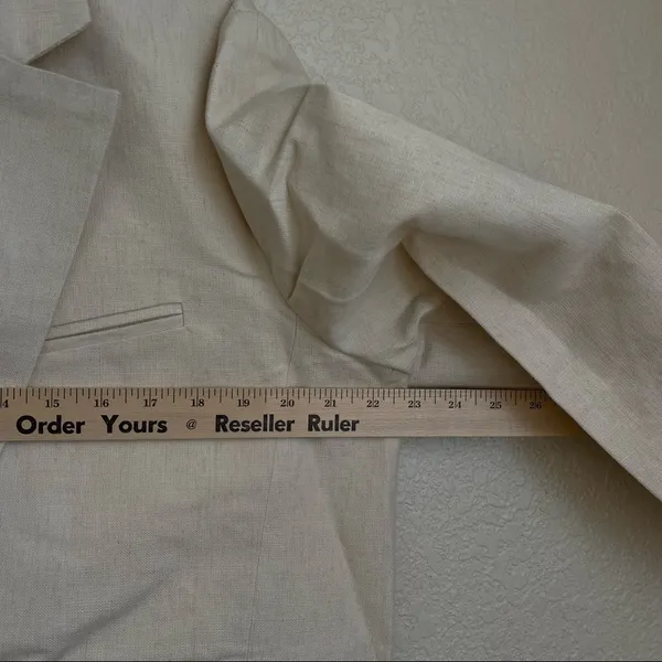 Anthropologie Rachael Wang Oversized oatmeal blazer neutral NWOT size Large‎ - Image 6
