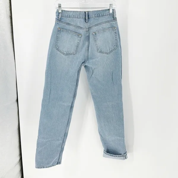 Reformation Jeans Casey Mid Rise Relaxed Straight Jeans classic size 25 - Image 2