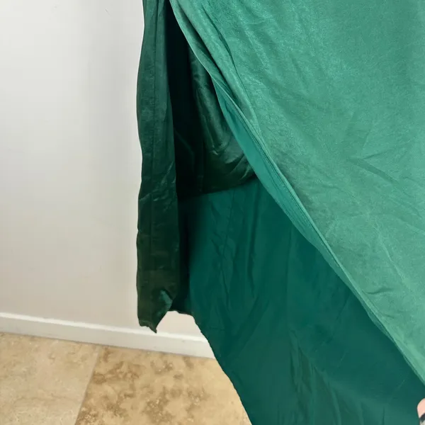 Lulus Graceful Sophistication Emerald Green Satin Tie-Strap Midi Dress XL NWT - Image 11