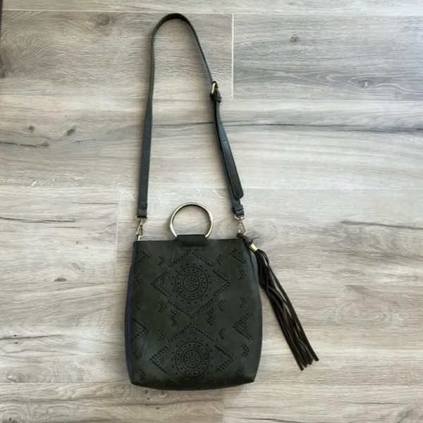 Anthropologie Olive Green Designer Bag - Image 2