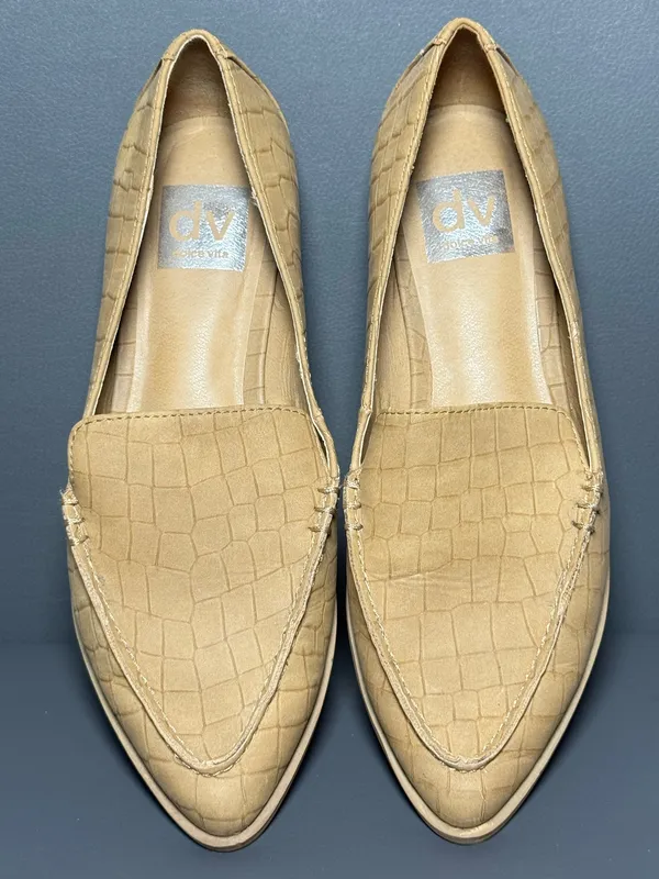 DV By Dolce Vita Island Croc Embossed Loafer Size 6.5 - Image 4
