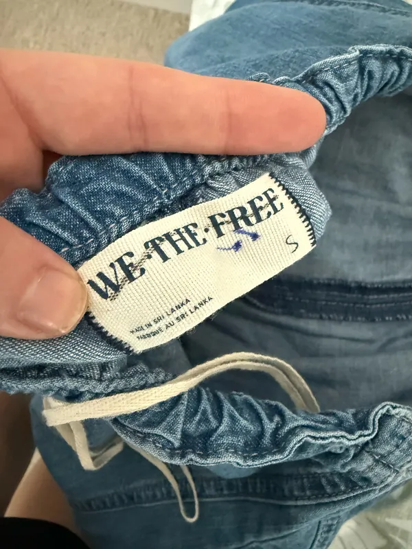 We The Free Blue Denim One-Piece Romper - Image 6
