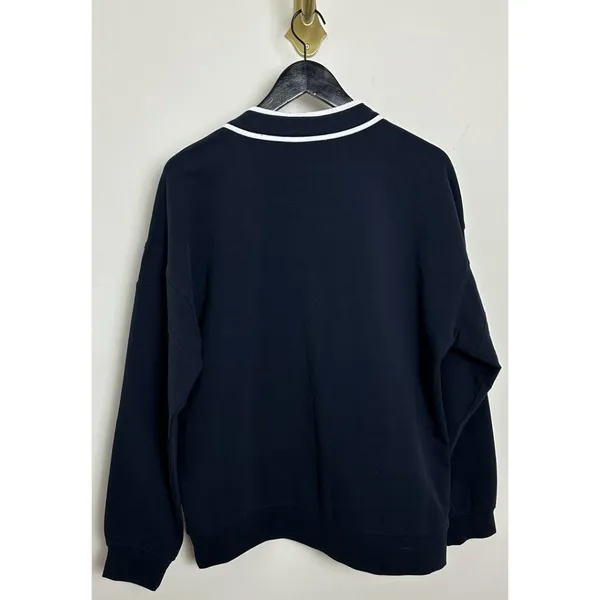 ZELLA x Recess Pickleball Courtside French Terry Cardigan Navy Sapphire Medium - Image 4
