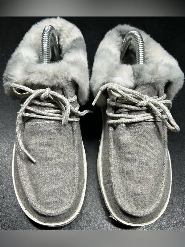 Hey Dude Women’s Size 5 Britt Coffee Dye Faux Fur Lined Cozy Booties - Image 3