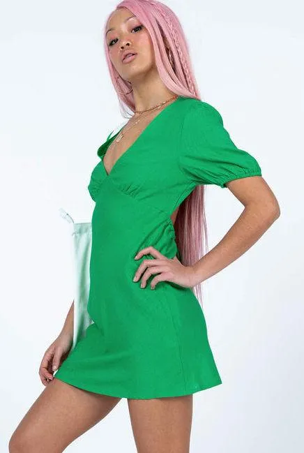 Princess Polly Fabian Mini Dress Green - Image 3