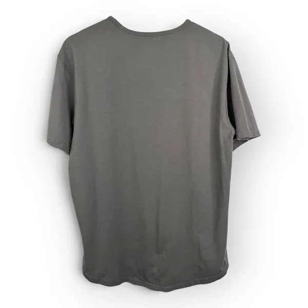 Quince Curve Crewneck Tee Dark Coal Gray Curved Hem Womens Size Medium Casual - Image 2