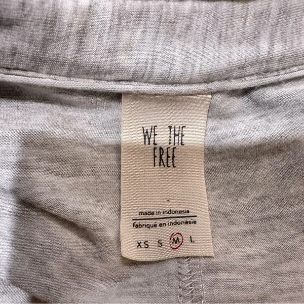 Free People “Can’t Fool Me” Collared Draped Top Gray Size M - Image 11