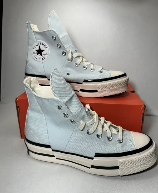 Converse Chuck Taylor All Star 70 Hi Plus Aqua Mist Egret White unisex casual - Image 2