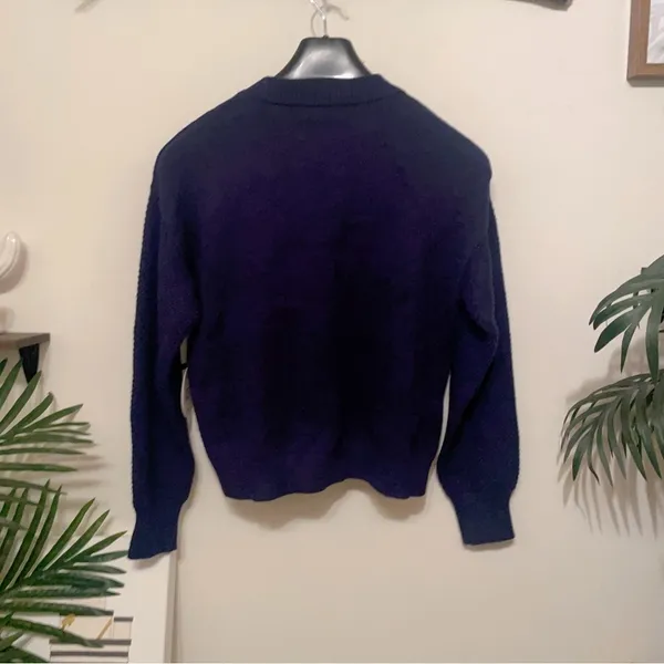 Lost + Wander Sweet Bouquet Pullover Sweater Navy Floral Size Small NWT - Image 5