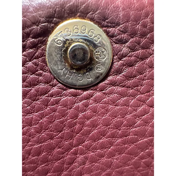 Michael Kors Crossbody Shoulder Bag Leather Burgundy Chain Strap 9x7‎ - Image 12