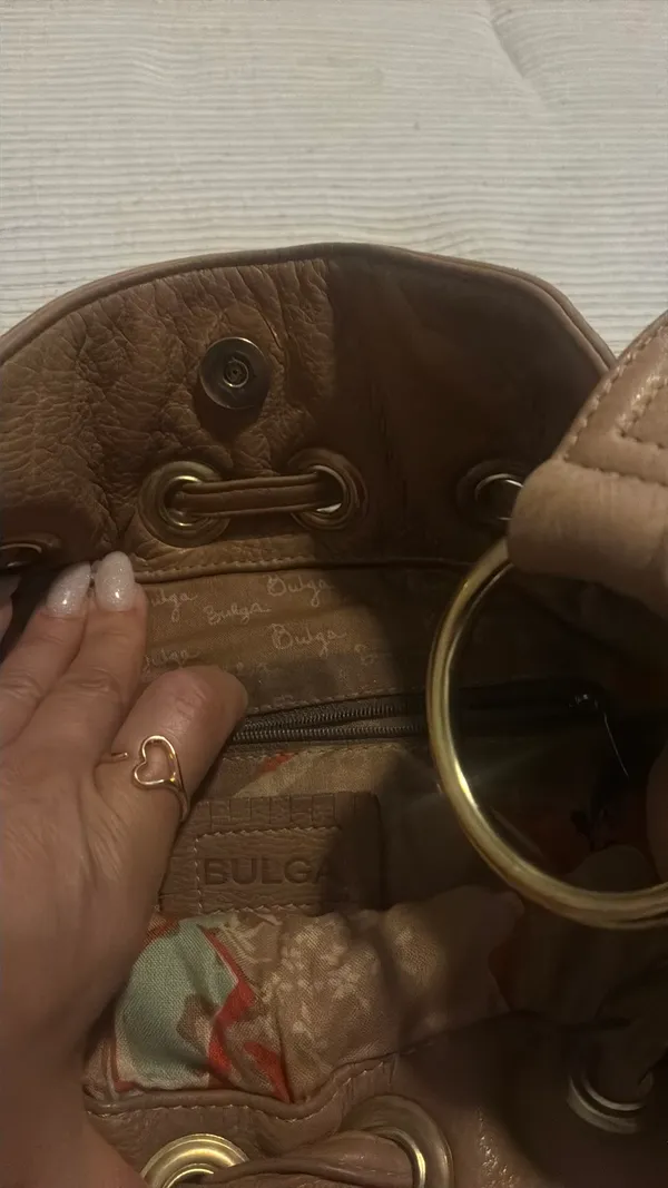 Leather fringe purse Brown - Image 2