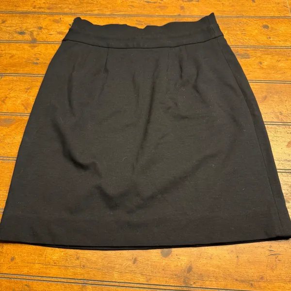 Kate Spade New York Skirt the Rules Black Paperbag Waist Mini‎ Skirt Gold Zip 4 - Image 4