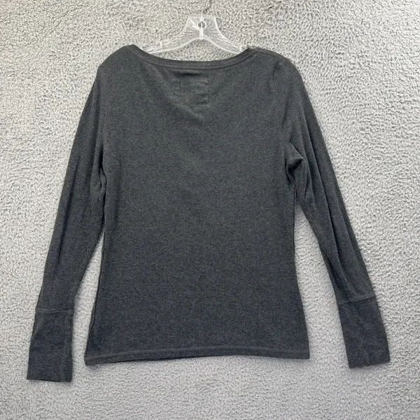 Y2K‎ Aeropostale Long Sleeve Henley Shirt Bella Swan Elena Gilbert Grunge W XL - Image 3
