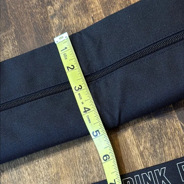 PINK Victoria’s Secret Beach Sling Bag Black & White 'Good Vibes' Cooler Bag - Image 11