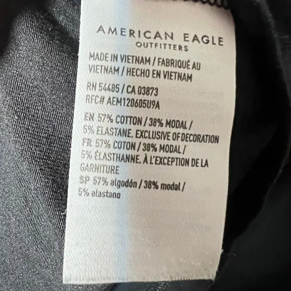American Eagle Babydoll Top XXL Black Bow Preppy Coquette‎ - Image 4