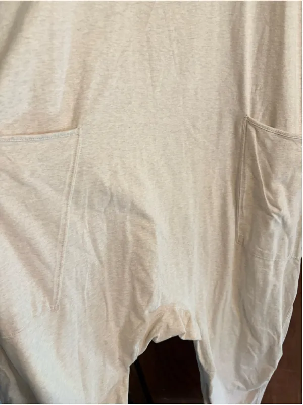 Free People FP Movement Onesie Jumpsuit Size L Oatmeal Heather - Image 7