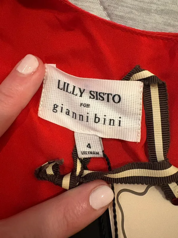Gianni Bini Red Bow-Strap Mini Dress - Image 3
