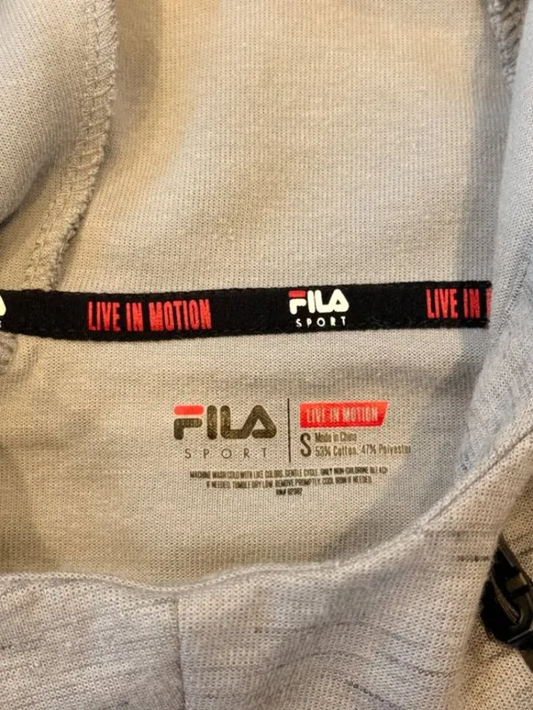 Fila women's small gray oversized sweatshirt MSRP $70 - Image 2