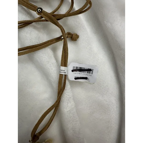 NEW Free People Heatwaves Choker in Top Shell Leather Suede Bohemian Chunky - Image 5