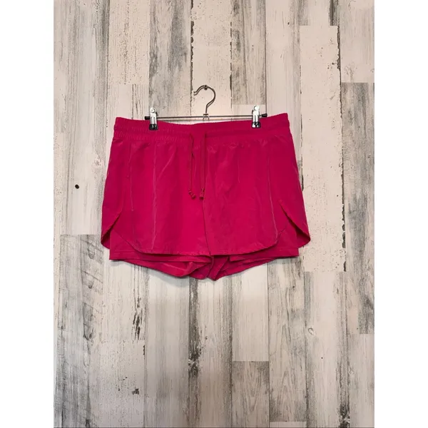 Velocity Hot Pink Running Shorts Womens Size Extra Large XL Drawstring Activewea - Image 2