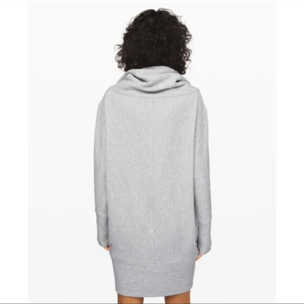 LULULEMON Along the Way Sweater Dress Gray XS 0/2 - Image 4