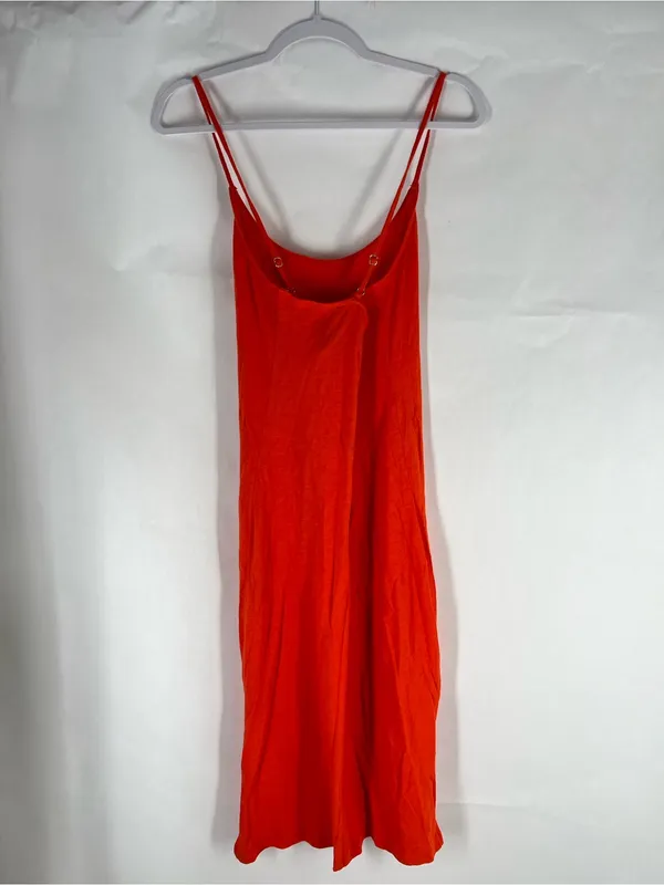 J.Crew Strappy Knit Midi Dress Size Small Orange - Image 7