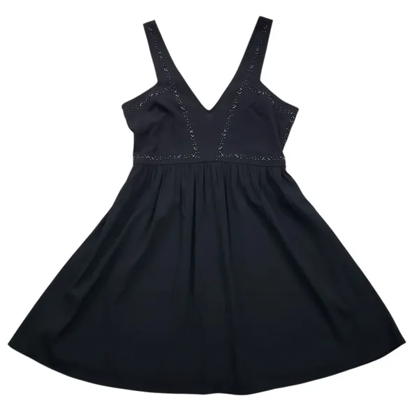 Vintage Abercrombie & Fitch Mini Dress Womens XS Black Beaded Y2K - Image 10