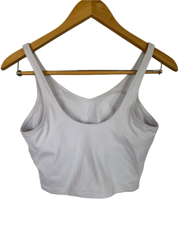 Source Unknown Sports Bra Womens Longline Padded Crop Tank Yoga Bras Workout Fitness Top - Image 3