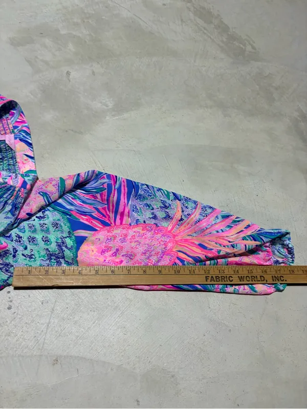 Lilly pulitzer Elsa gypset paradise Pineapple Print Long Sleeve Blouse large - Image 3