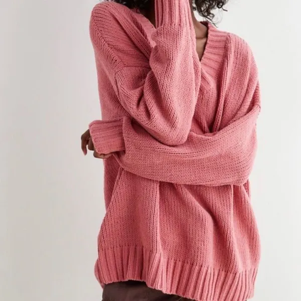 ✨ HP✨Aerie Chenille Oversized V-Neck Sweater✨ - Image 3