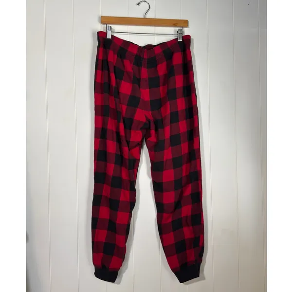 Hollister · Large · Sleep Jogger Pants · Flannel Buffalo Plaid · Red/Black - Image 5