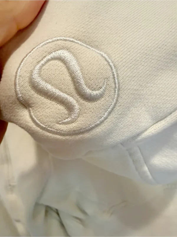LULULEMON Oversized Scuba Half-Zip Hoodie‎ Pullover Sweatshirt Cream XS/S - Image 5