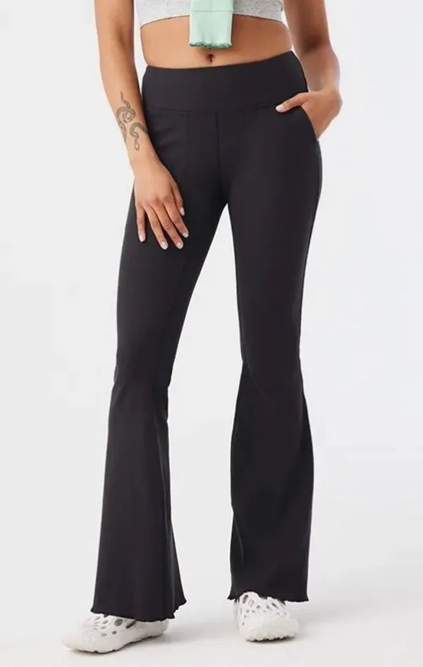 SuperForm Rib Flare Pant Black - Image 2
